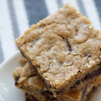 Salty Chocolate Chunk Blondies