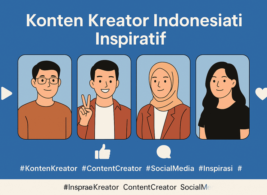 6 Konten Kreator Indonesia Inspiratif di Media Sosial