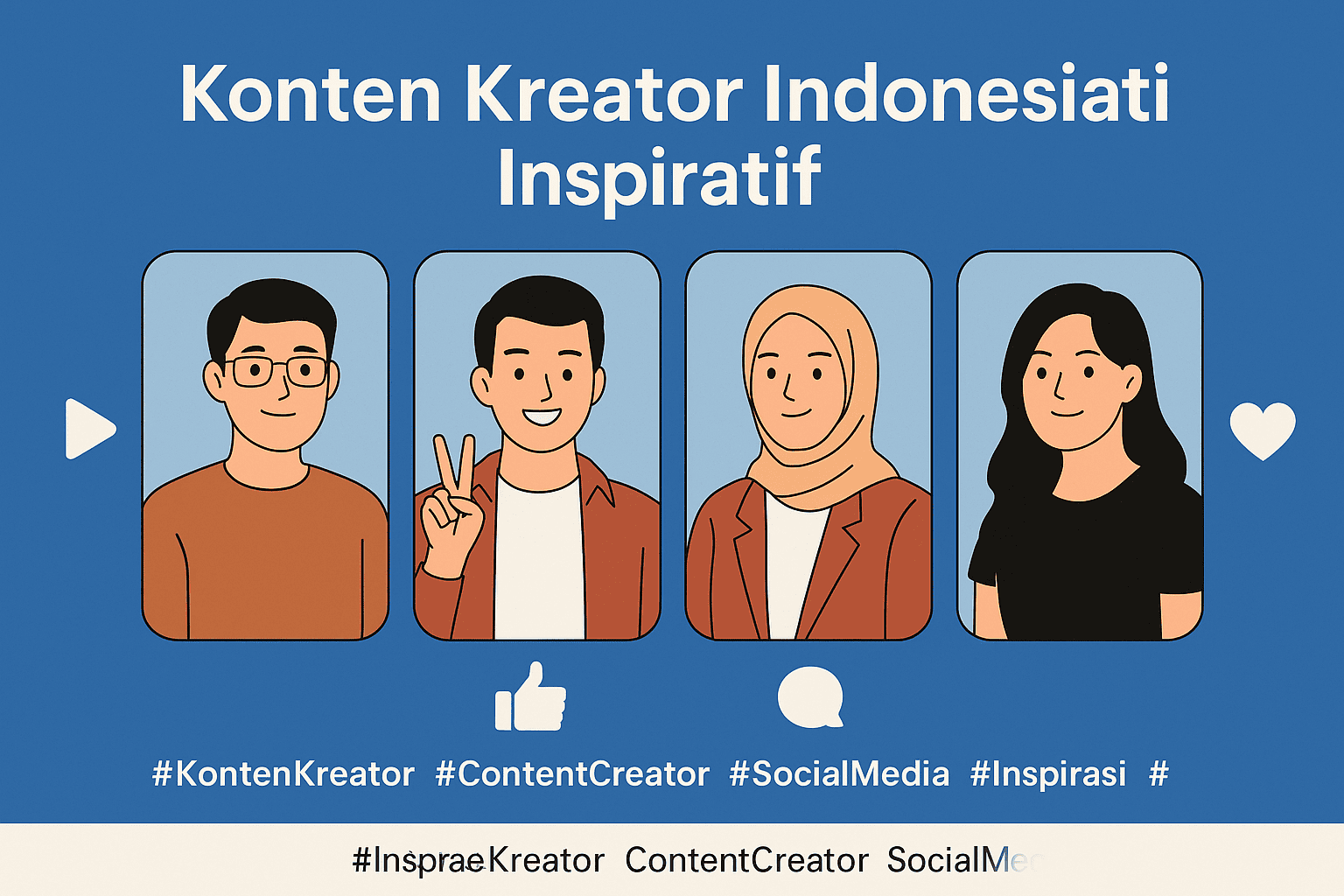 6 Konten Kreator Indonesia Inspiratif di Media Sosial