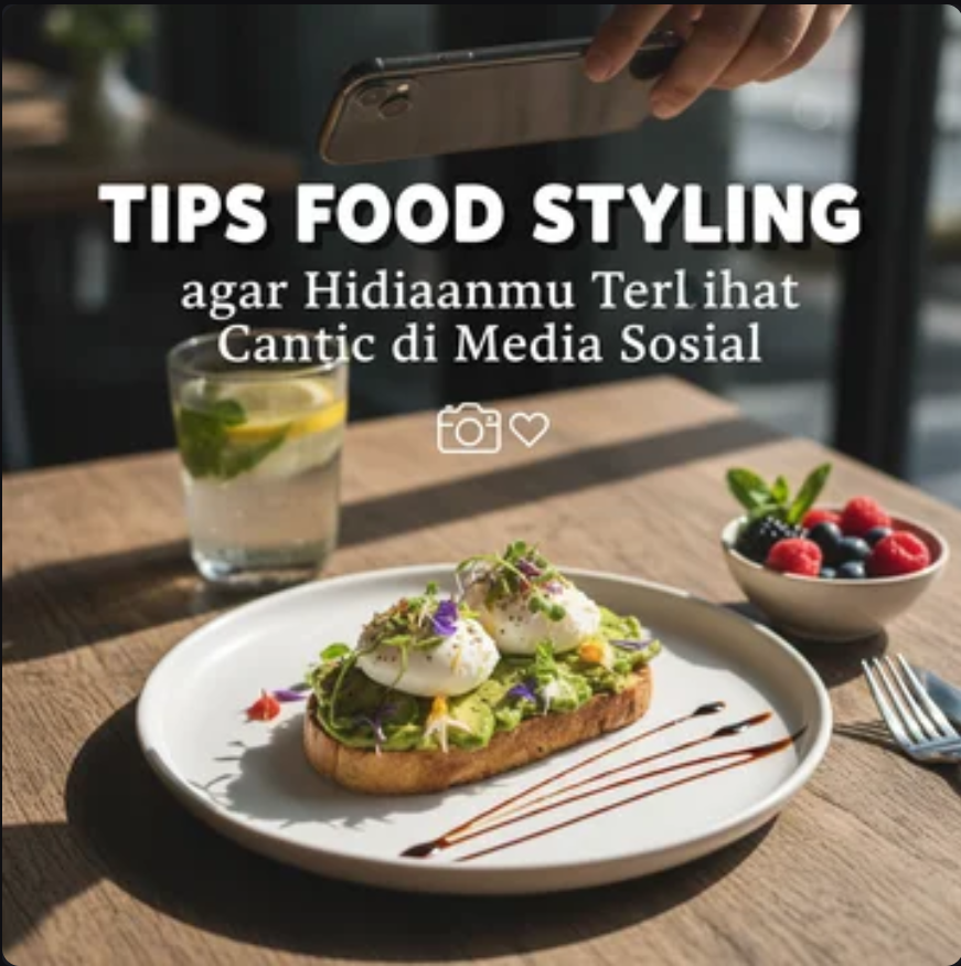Tips Food Styling agar Hidanganmu Terlihat Cantik di Media Sosial