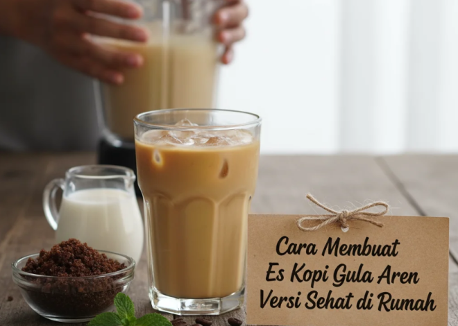 Cara Membuat Es Kopi Gula Aren Versi Sehat di Rumah