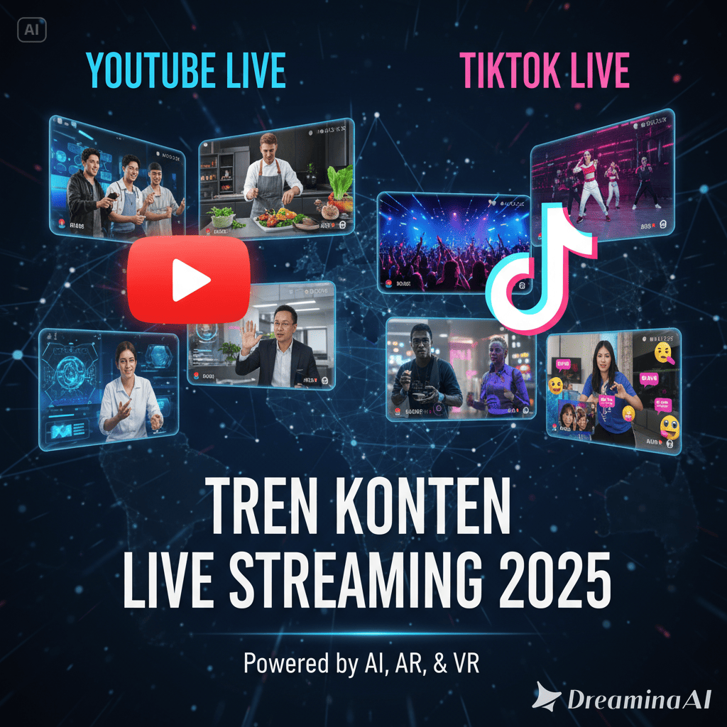 Tren Konten Live Streaming 2025 di YouTube & TikTok
