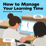 Seseorang sedang belajar dengan meja rapi dan pencahayaan yang tenang