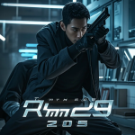 Kolase adegan thriller: lorong gelap, papan investigasi, dan siluet seseorang menatap kota malam